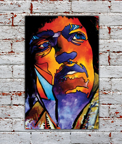 Jimi Hendrix 1 12x18 Art Print
