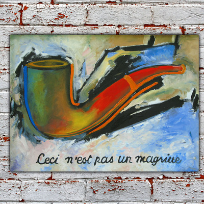 Ceci n'est pas un magritte 12x18art print