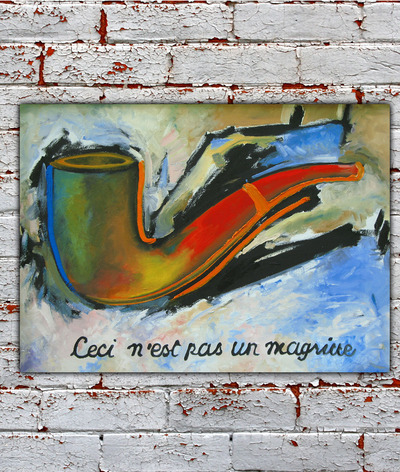 Ceci n'est pas un Magritte 12x18Art Print