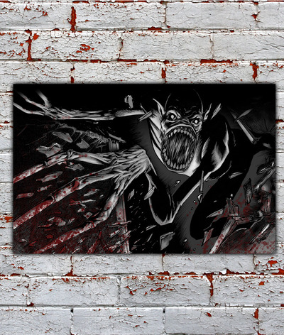 Horror Show Monster Attack 12x18 Art Print