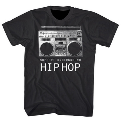 Support underground hip hop boombox shirt