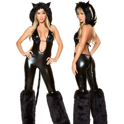 Black cat babe sexy costume