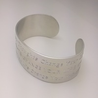 Change Your Thoughts Change Your Life Pewter Cuff - Thumbnail 3