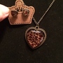 Cute and Trendy Leopard Heart pendent and matching earrings-2