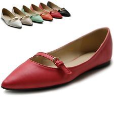 Ollio shoes ballet pointed toe multi color flats