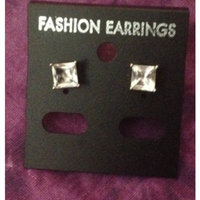 Adorable 2 CT Princess Cut White Topaz Stud Earrings - Thumbnail 3