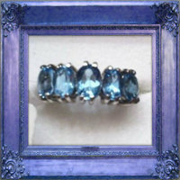 ENTICING 2.70CT SKY BLUE TOPAZ 0.925 STERLING RING - Thumbnail 2