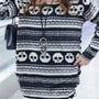 Black Knitting New Fashion Style Women Round Neck Long Sleeve Casual Loose Sweaters One Size FZ72567-18b 	-1