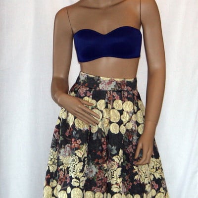 Full floral print skirt