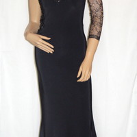 Beaded one-shoulder gown - Thumbnail 2