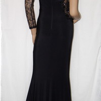 Beaded one-shoulder gown - Thumbnail 5