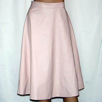 Faux leather a-line skirt