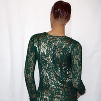 Embellished lace mermaid gown - Thumbnail 4