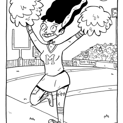 I was a teenage monster original art