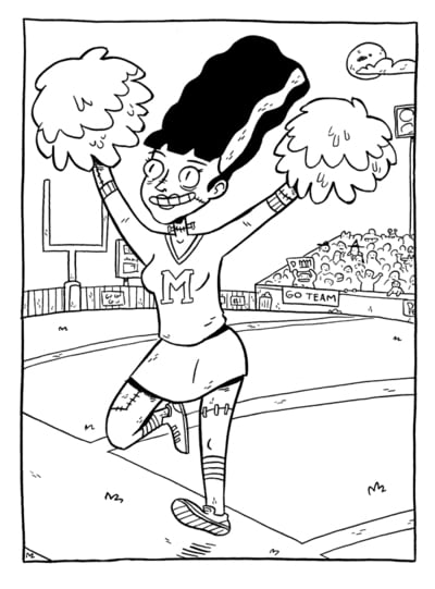 I was a teenage monster original art