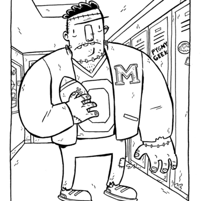 I was a teenage monster original art