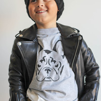 The French Bulldog Gray T-Shirt - Thumbnail 1