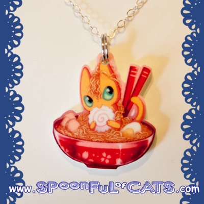 Ramen cat necklace - Thumbnail 3