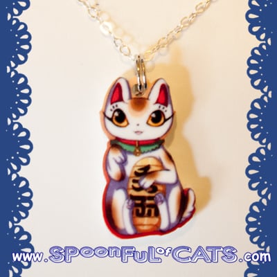 Lucky cat necklace - Thumbnail 2