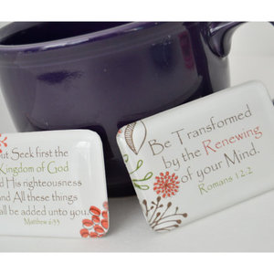 Large Scripture Glass Magnet Set