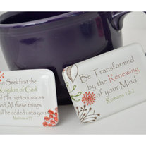 Large Scripture Glass Magnet Set