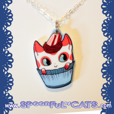 "berri"  cupcat necklace - Thumbnail 5
