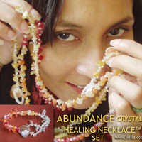 Abundance Set Crystal Healing Necklace and Bracelet - Thumbnail 2