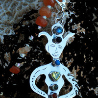 Yoga Chord Crystal Healing Necklace - Thumbnail 3