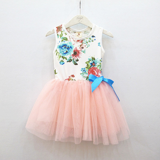 'Blush Floral' Tutu Dress