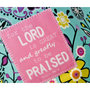 Scripture Tote Bag with Faux Leather Bottom - Thumbnail 1
