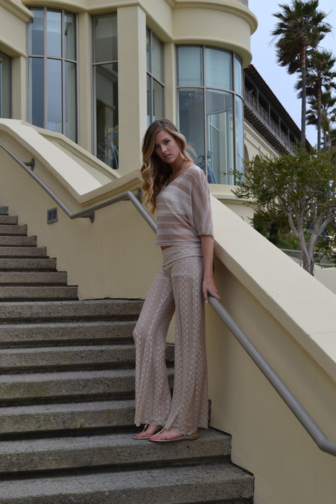 Nude Lace Pant