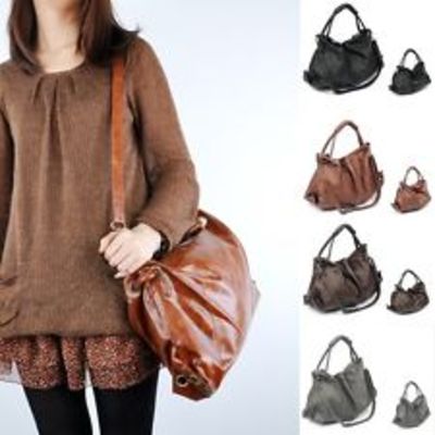  hobo pu leather handbag shoulder bag 