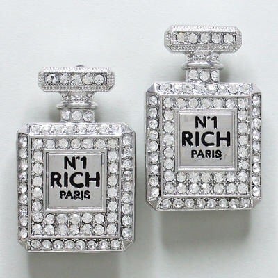 Perfume stud earrings -tde - Thumbnail 5