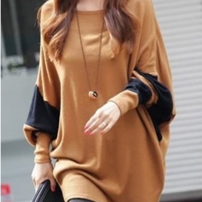 Chocolate cotton women new style splicing bat sleeve loose blouse m/l/xl nrj616-2-9877-30ch 	