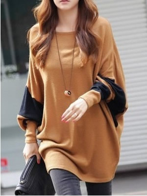 Chocolate cotton women new style splicing bat sleeve loose blouse m/l/xl nrj616-2-9877-30ch 	