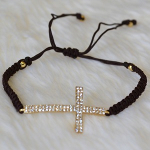 Adjustable Cross Bracelet