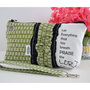 Large Zippered Wristlet/Clutch Accented with Ruffles and Scripture - Thumbnail 1
