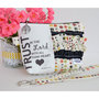 Small Zippered Wristlet/Clutch Accented with Ruffles and Scripture - Thumbnail 1