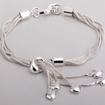 Sterling Silver Heart Bracelet