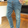 Blue Autumn Style Men Fashion Jeans Cowboy Feet Pants S/M/L/XL/XXL/XXXL 990SJ-A101-80bl -1