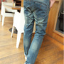 Blue Autumn Style Men Fashion Jeans Cowboy Feet Pants S/M/L/XL/XXL/XXXL 990SJ-A101-80bl -2
