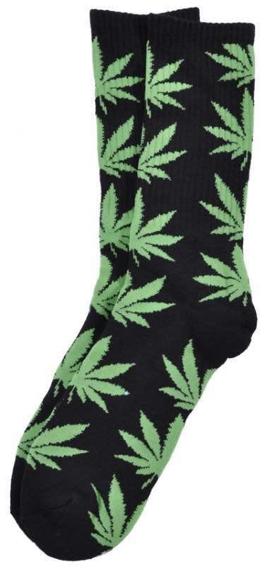 The Holy Couture THC Marijuana Leaf Socks Black/Green
