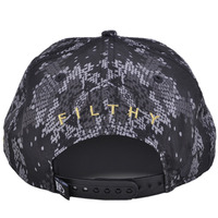 Filthy Dripped Snapback Hat Black/Grey/Camo - Thumbnail 2