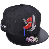 Filthy Dripped Snapback Hat Black Tongue Logo - Thumbnail 1
