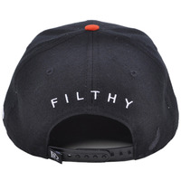 Filthy Dripped Snapback Hat Black Tongue Logo - Thumbnail 2