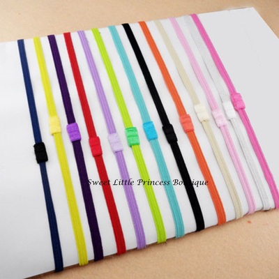 Skinny elastic interchangeable loop headband 13 colors