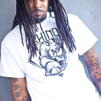 RHINO LOGO WHITE TEE