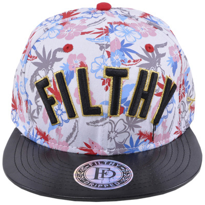 Filthy Dripped Snapback Hat White