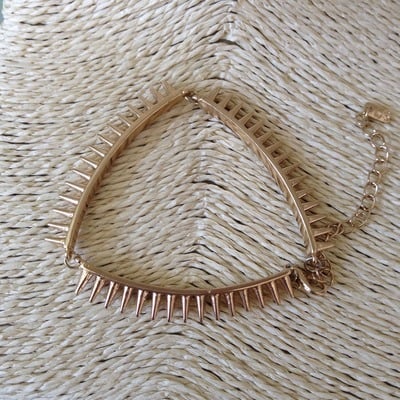 Trish - linked spike bracelet 