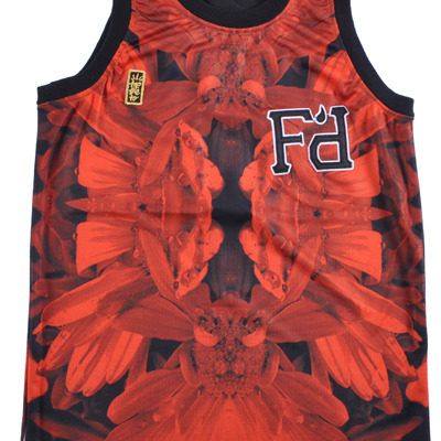 Filthy dripped jersey tank top red/black design